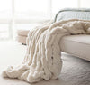 Ivory Mink Couture Faux Fur Throw - Fabulous Furs