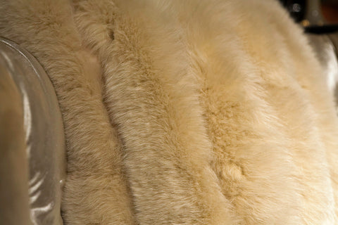 Fox Strip Pillow Snow - Adri Collection
