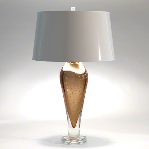 Golden Bubble Art Glass Lamp - Studio A