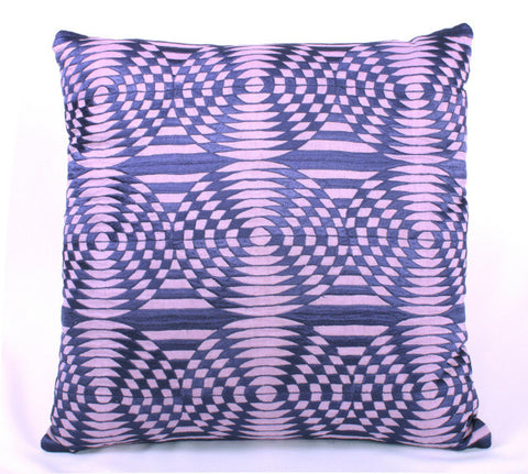 Graphic Circle Mosaic Design Pillow - Sabira Collection