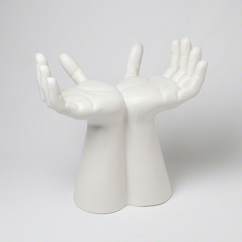 Hands Stool, Matte White - Global Views