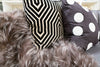 Harlequin Polka Dot White On Black - Sabira Collection