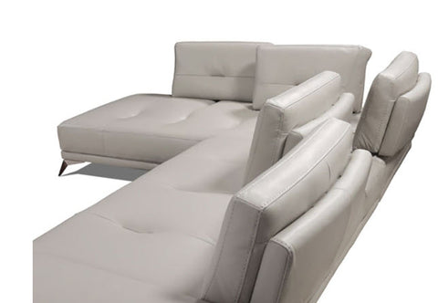 i764 Leather Sectional, Left Facing - Incanto