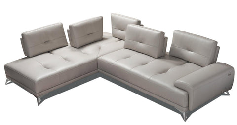 i764 Leather Sectional, Left Facing - Incanto