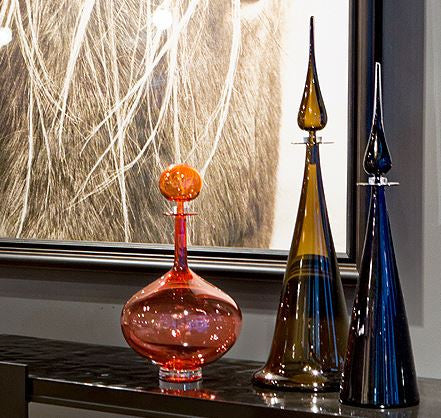 Genie Bottle Petite Decanter by Joe Cariati, Glass Art