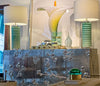Scalloped Jade Table Lamp - John-Richard, Trowbridge Art and Bernhardt German SIlver Furinture at Luxe Home Philadelphia