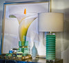 Scalloped Jade Table Lamp - John-Richard