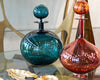 Low Round Petite Decanter, Steel Blue - Joe Cariati