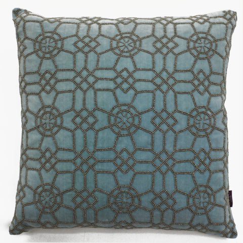 Jolfa Grid Accent Pillow - Sabira Collection