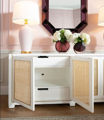 Karen 4-Door Cabinet, White - Bungalow 5