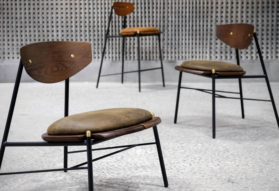 Kink Leather Bar Stool - District Eight | Luxe Home Philadelphia