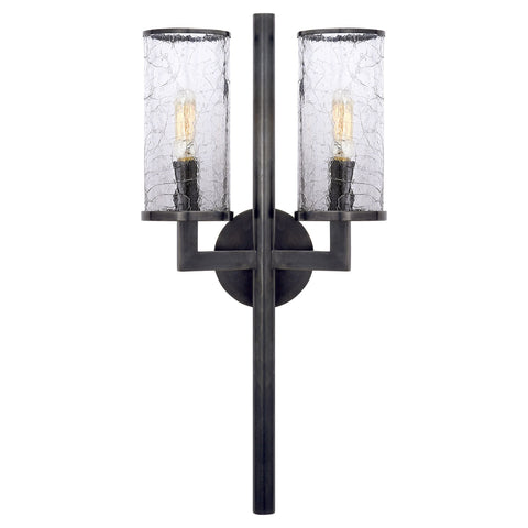 Liaison Double Sconce, Bronze - Visual Comfort