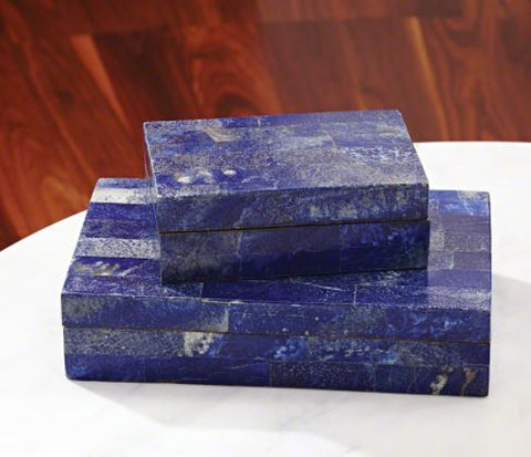 Lapis Stone Box - Global Views