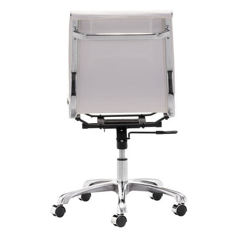 Lider Plus Armless Chair White - Zuo Modern