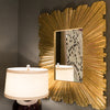 Linen Fold Mirror, Brass - Global Views