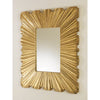 Linen Fold Mirror, Brass - Global Views