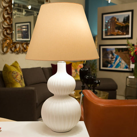 Lucille White Table Lamp - Visual Comfort