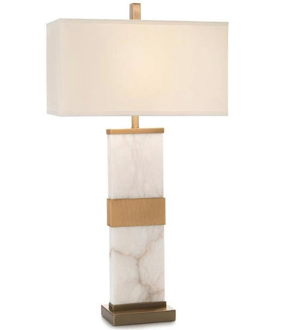 Alabaster Column Table Lamp - John-Richard