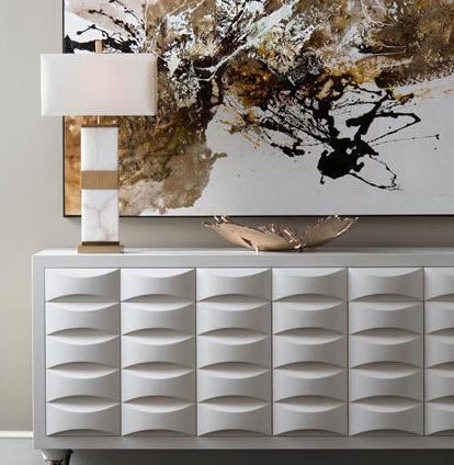 Alabaster Column Table Lamp - John-Richard