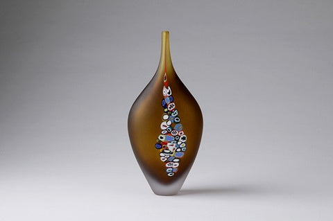 Millie Vase Amber - Teign Valley Glass