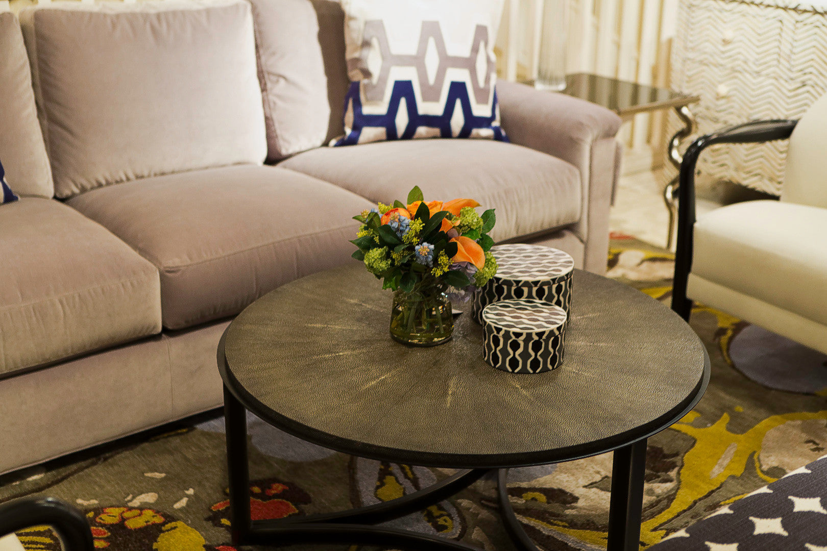 Niko Shagreen Coffee Table Precedent Furniture Luxe Home