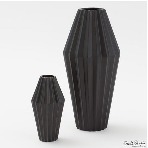 Milos Vase, Matte Black - Global Views