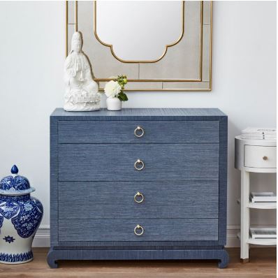 Ming Large Four Drawer, Blue - Bungalow 5