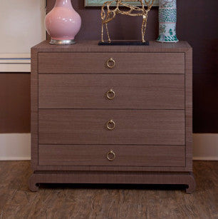 Ming Large Four Drawer Dresser, Brown - Bungalow 5