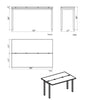 Alure White Dining Table/Sofa Table - Mobital