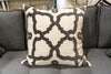 Natural Linen/Charcoal Velvet Pillow - Callisto Home