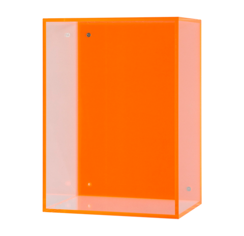 Neon Hanging Acrylic Box, Orange - Gold Leaf Design Group