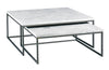 Nolan Cocktail Bunching Table, Small White Stone - Modern Living by Lillian August