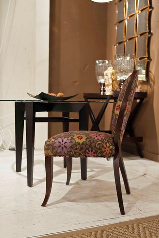 Bright Floral Charlotte Side Chair - DesignMaster Furniture