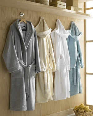 Contempo Bath Robe, White - Kassatex