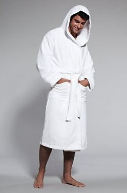 Contempo Bath Robe, White - Kassatex