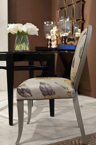 Gray and Yellow Charlotte Side Chair - DesignMaster Furniture