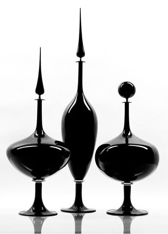 Breve Black Venetian Decanter  - Joe Cariati