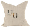 Equus 22x22 Pillow, Oyster - V Rugs and Home