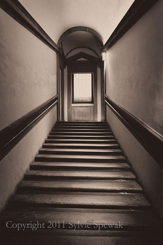 Long Stairwell Without Statue Framed - Glasgow, UK
