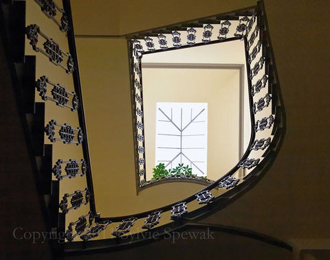 Yellow Staircase Framed - Florence, Italy