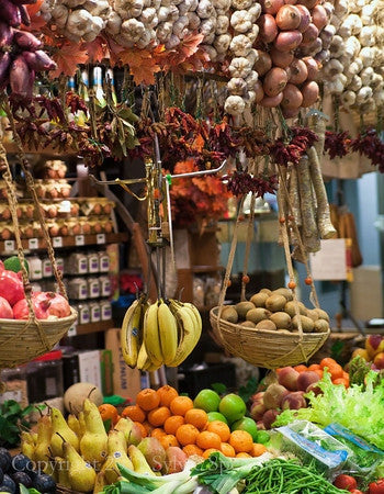 Produce Market Framed - Florence, Italy