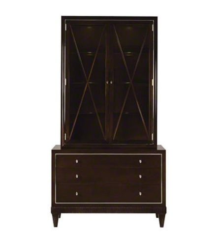 Barbara Barry Glass Front Cabinet- Baker Furniture