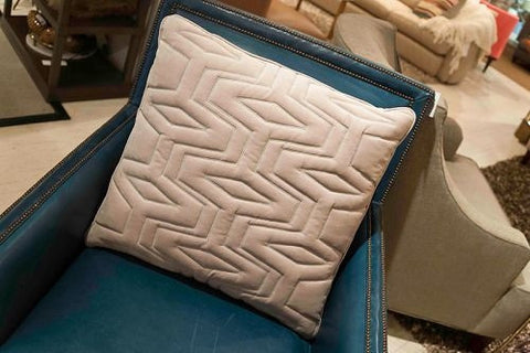 Maya Quilted Silver Pillow - V Rugs and Home