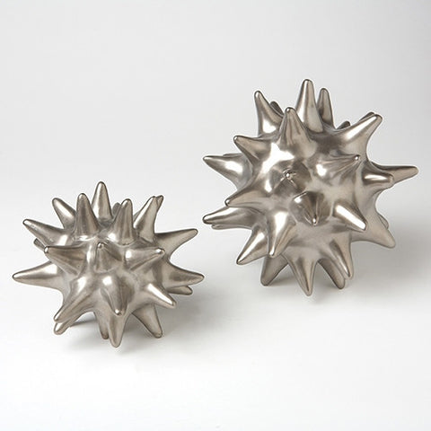 Small Matte Silver Urchin - Global Views