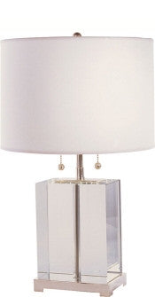 Small Crystal Block Table Lamp - Visual Comfort & Co.