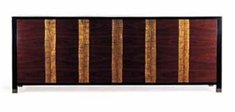 Occasionals Black Lacquer Cabinet Gold - Bolier & Co.