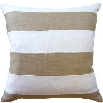 Slubby Linen Striped Pillow 22x22 - Ryan Studio