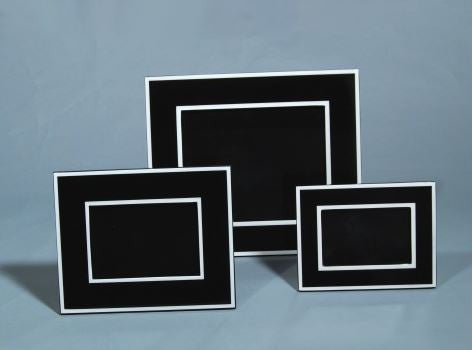 Picture Frame Black with White 8