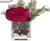 Peony & Cedar Red Glass Cube - NDI