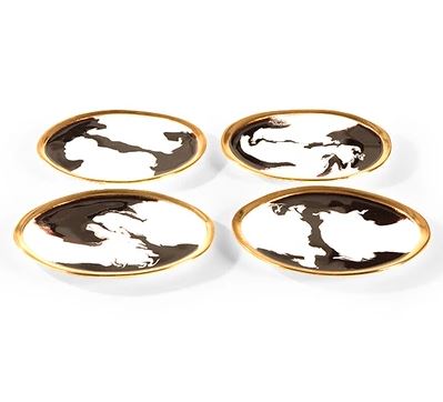 Bianco Nero Appetizer Plate - Lunares